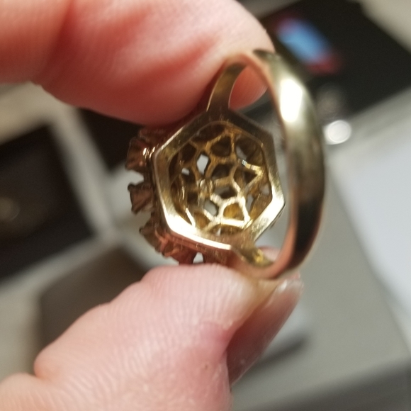 Vintage 18k GE ring - Picture 3 of 11